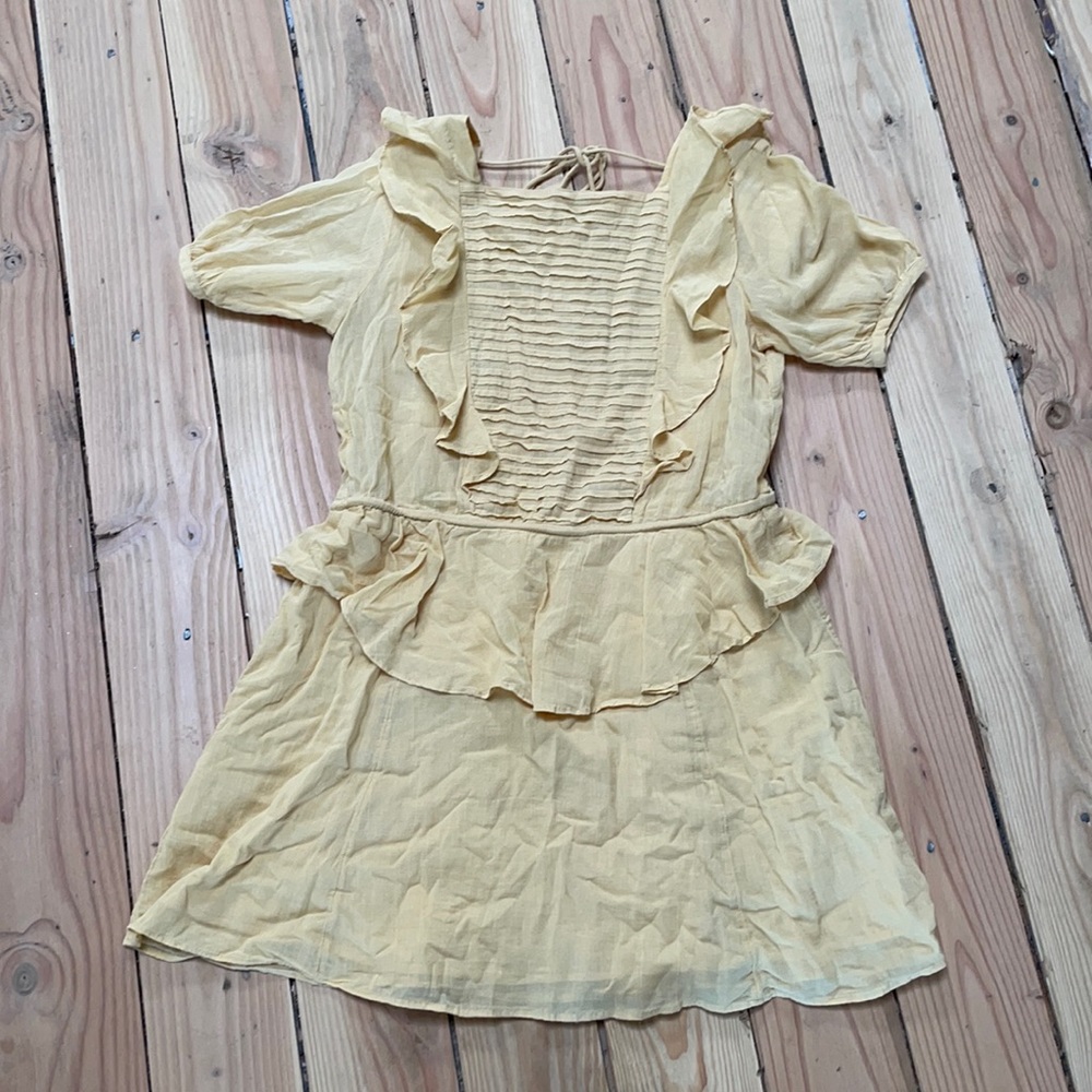 Free people yellow dress!